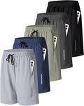 Mens Athletic Gym Workout Shorts Lightweight Quick Dry - Secure