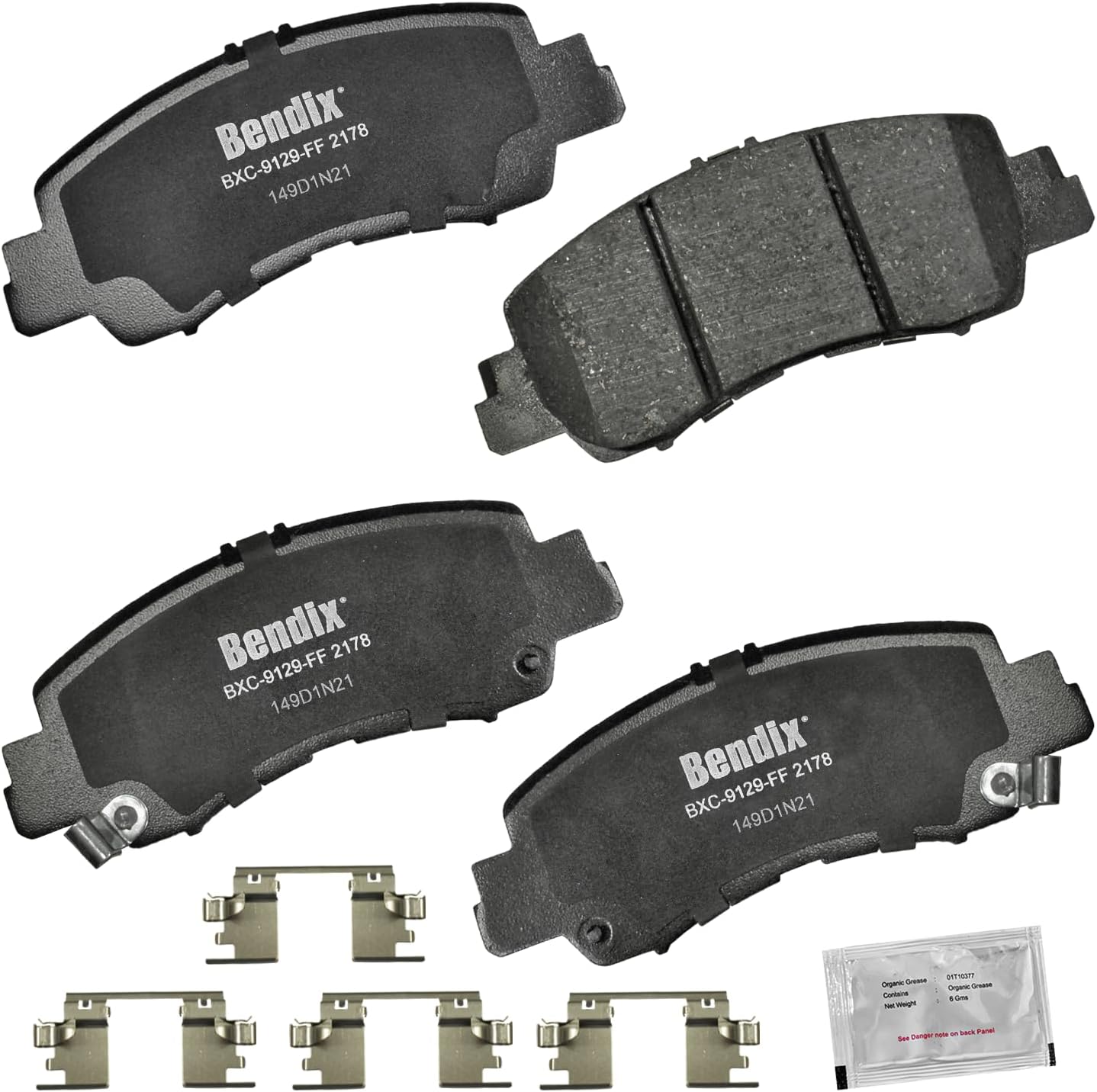 Bendix Priority1 CFC2178 Ceramic Brake Pads for Mitsubishi Eclipse