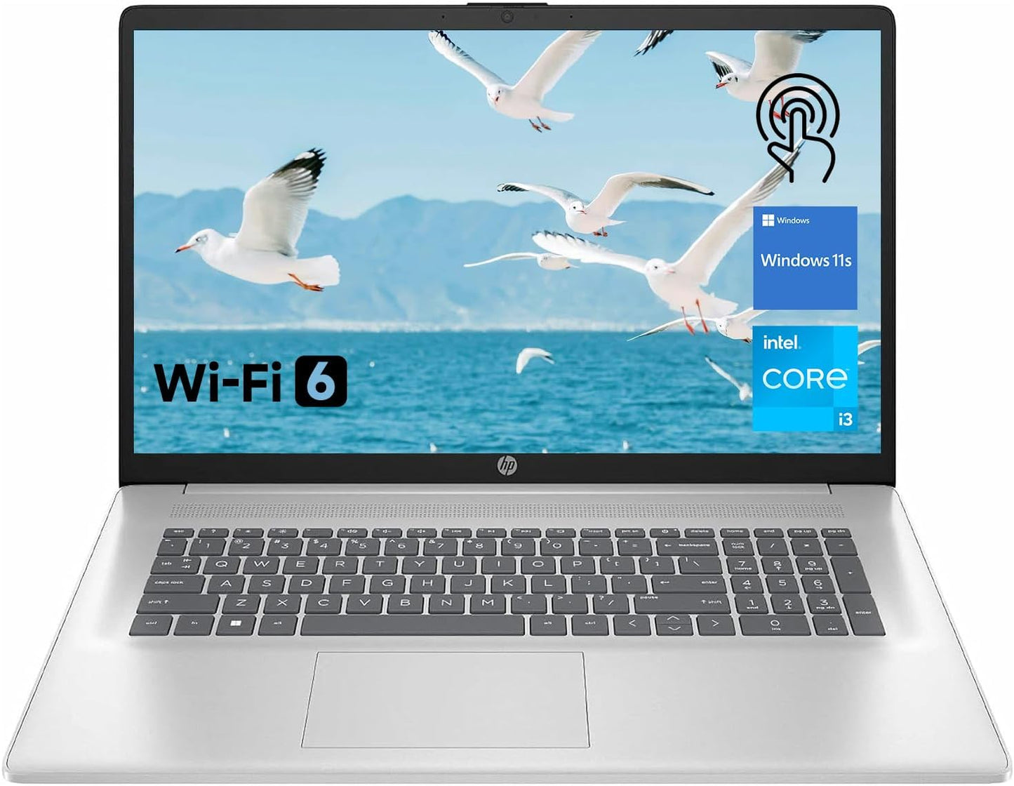 HP Premium 17.3 Touchscreen Laptop with Intel Core i3-N305