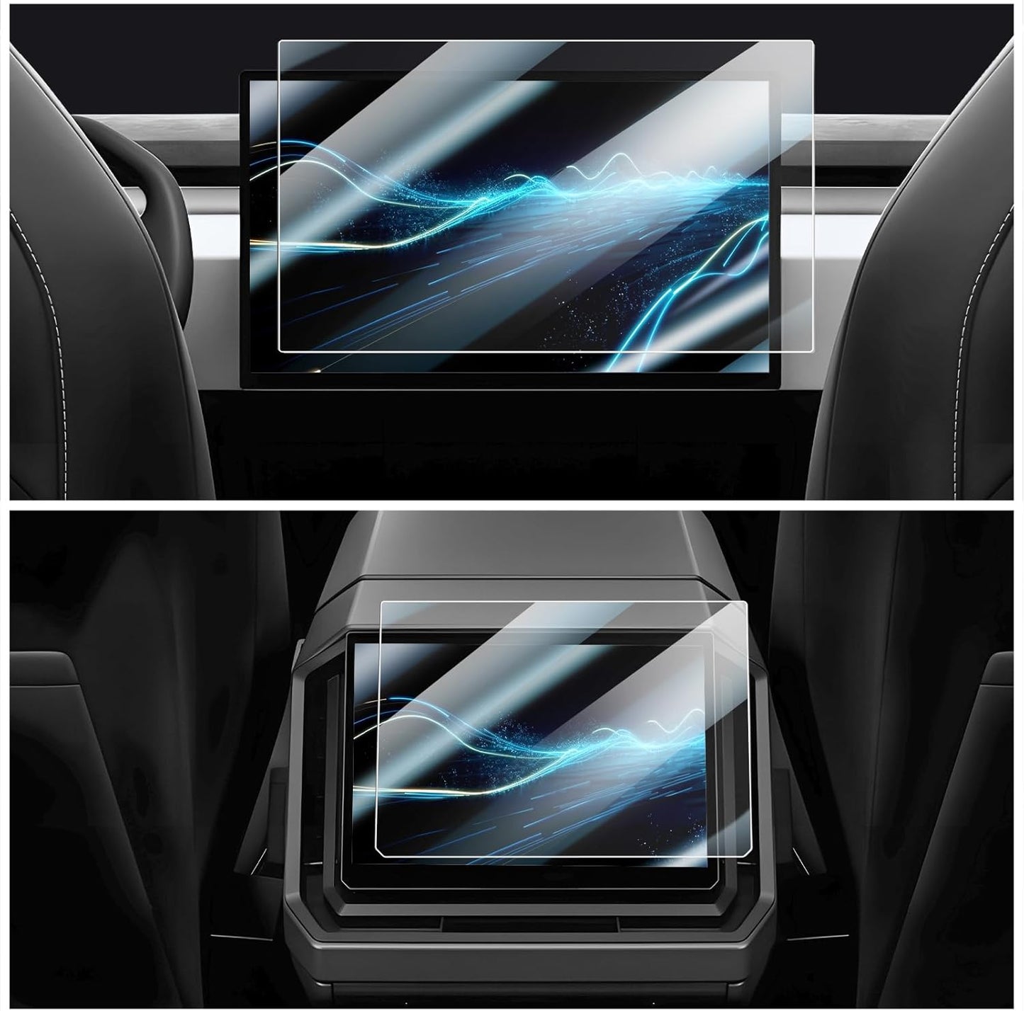 2024 Tesla Cybertruck Screen Protector by CDEFG - 2 Pack