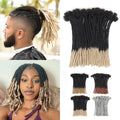 10 inch 50 Strands Loc Extensions Human Hair - Natural Soft Dreads