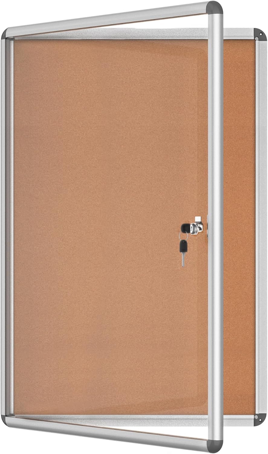 36x24 Enclosed Bulletin Board for School & Office Use