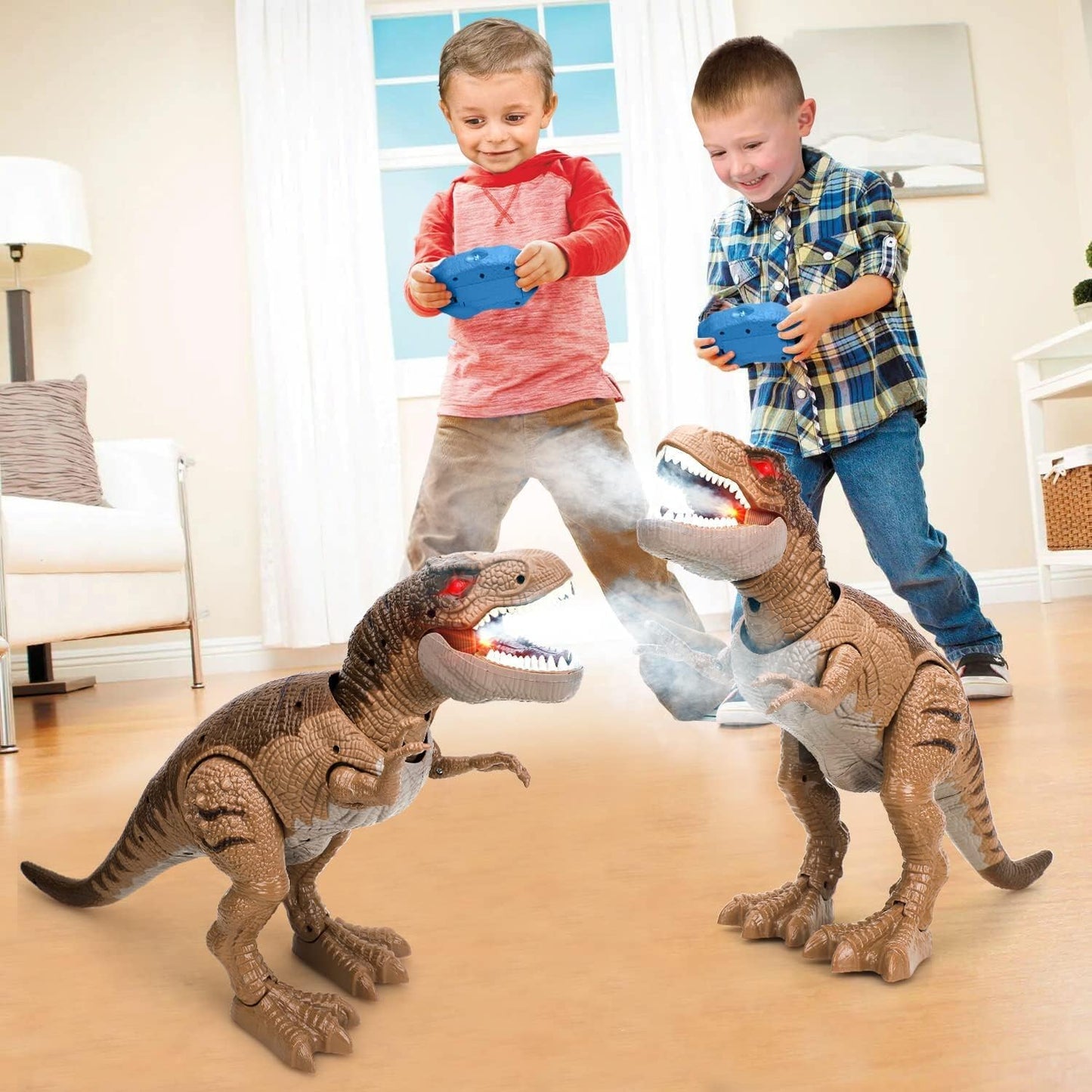 Remote Control Dinosaur Toys for Kids with Realistic Sounds