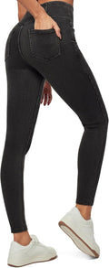 Stretchy High Waisted Jeans for Women Pull On Jeggings - Tummy Control