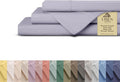 100% Cotton Percale Sheets Twin Size Prelude Purple - Crisp, Deep