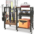 Fishing Rod Holders 3 Tier Storage Rack - Holds up to 12 Rods