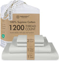 Threadmill Luxury Supima Cotton Sheets Full Set - 1200 TC Comfort