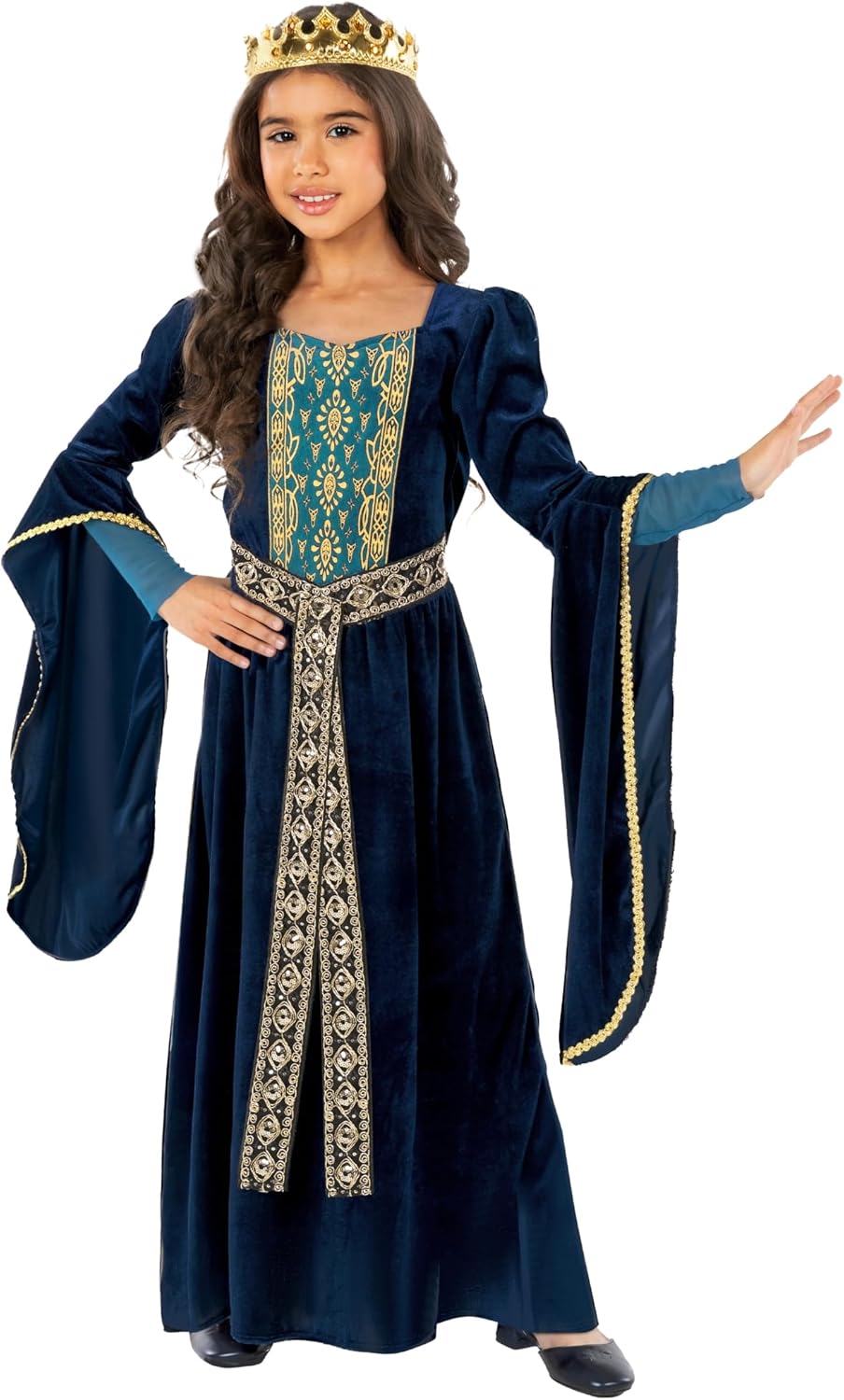 Medieval Princess Costume for Girls - Renaissance Dress for Kids