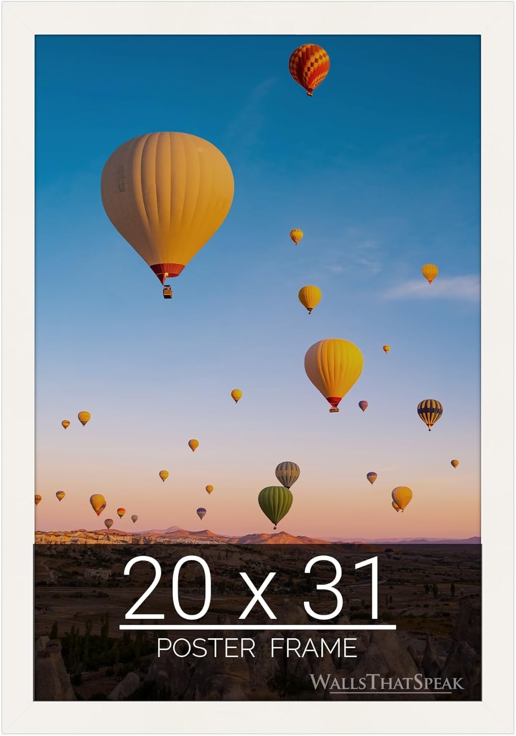 20x31 White Picture Frame for Puzzles, Posters, and Photos