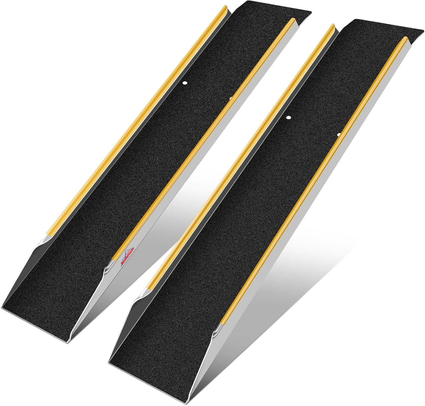 Ruedamann 60 Inch Aluminum Shed Ramps for Lawn Mowers and More