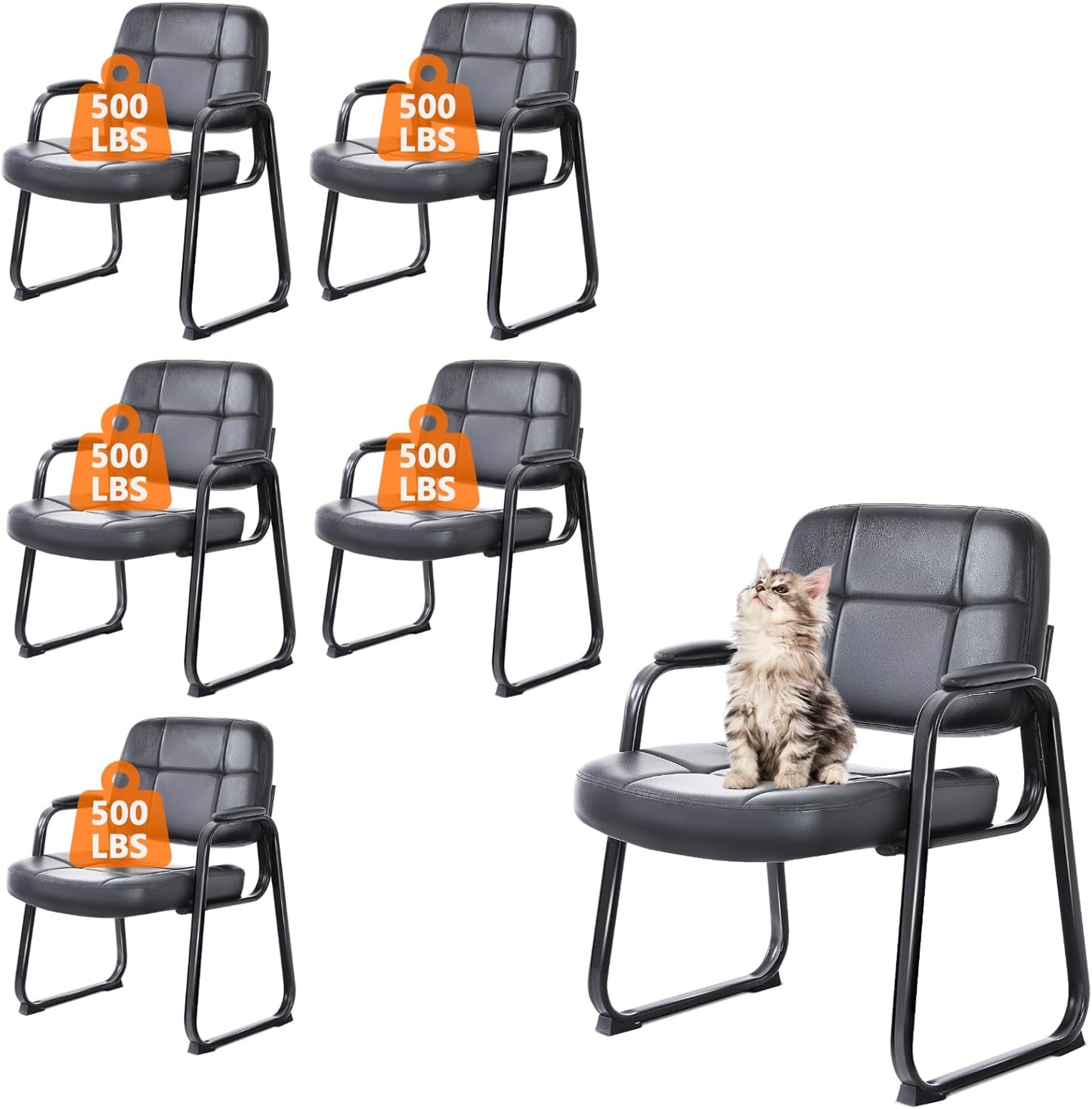 CLATINA Big & Tall Waiting Room Guest Chair for Office Use