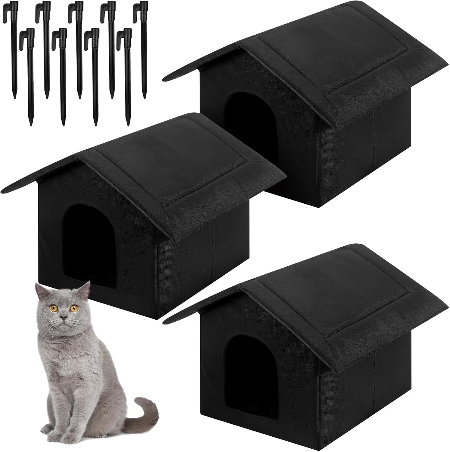 Foldable Weatherproof Cat Houses - Provide Shelter