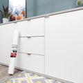 White Contact Paper 30x120 in Matte Peel and Stick Wallpaper - Thick