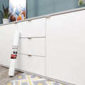 Decotalk 30in x 400in White Contact Paper Peel and Stick - Solid White