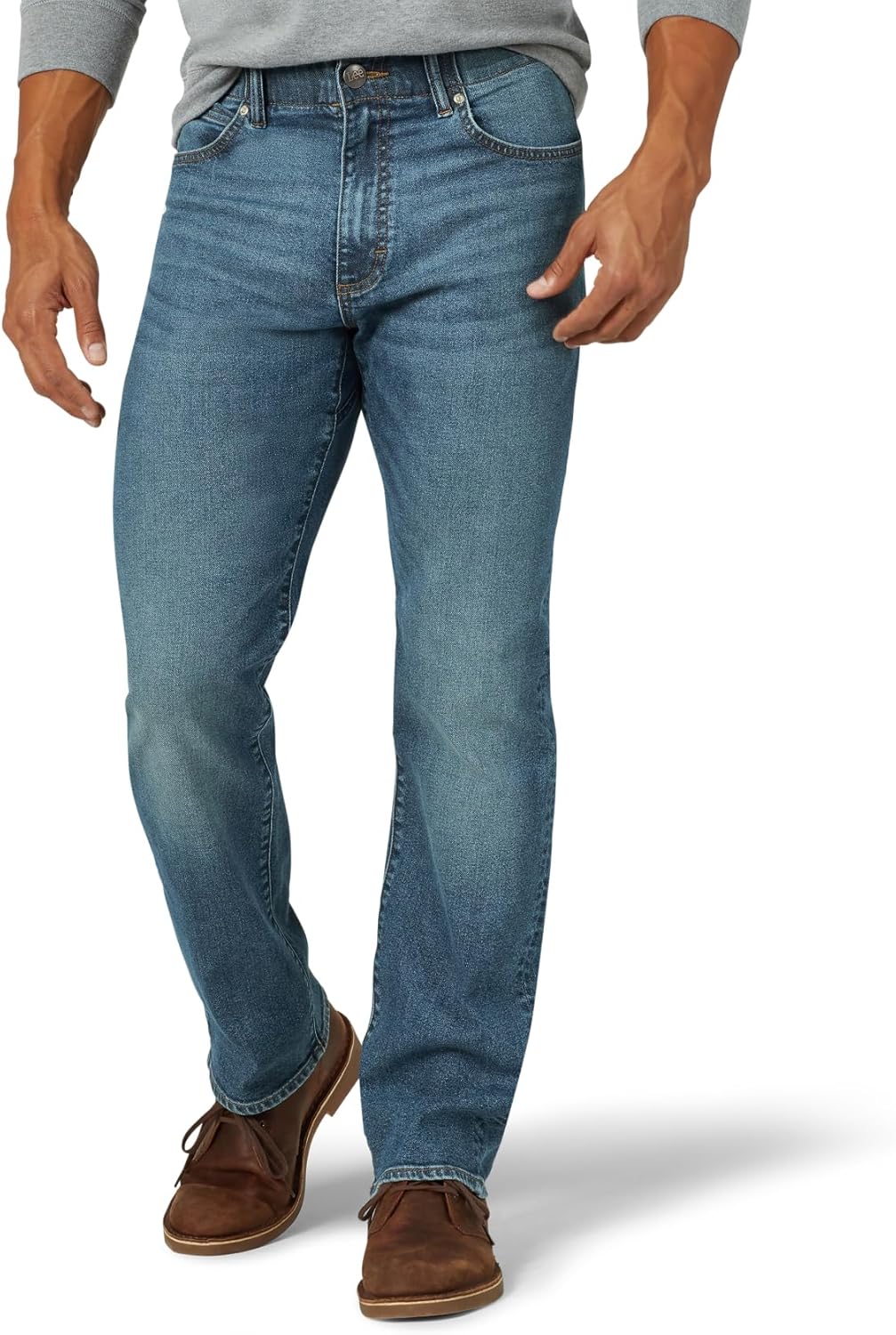 Lee Men's Extreme Motion Regular Straight Jean for Comfort
