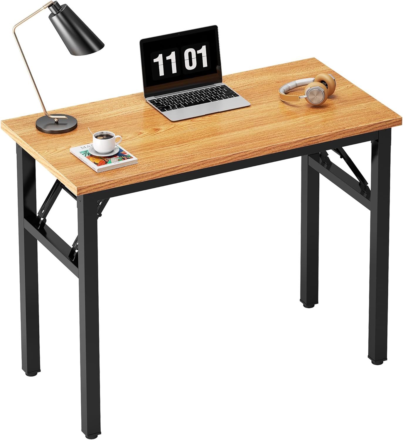 Folding Computer Desk for Small Spaces - 31.5 Inch Compact Table