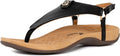 Orthopedic Women's Arch Support T-Strap Sandals - Dressy Casual