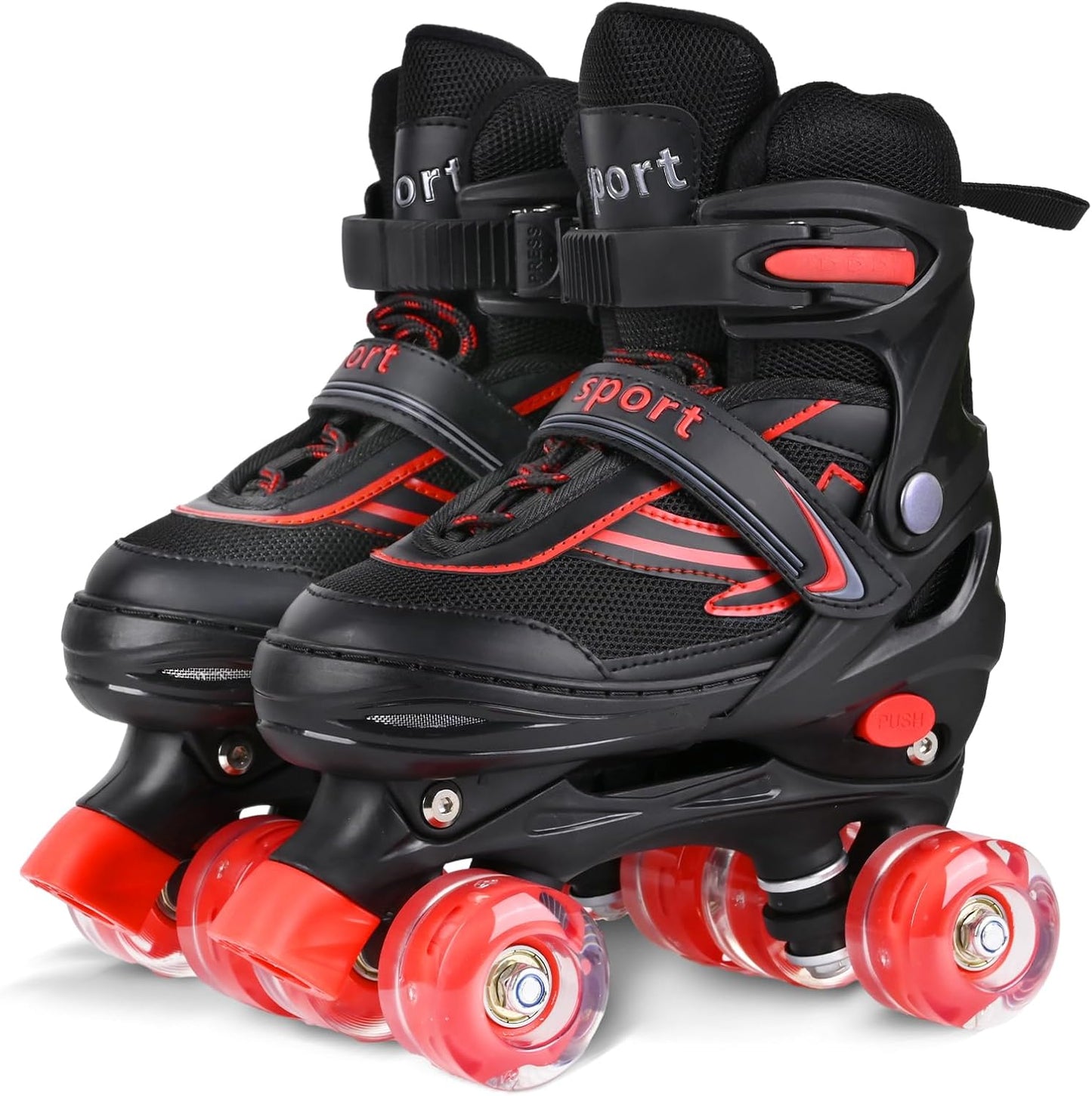 Adjustable Roller Skates for Kids with Light Up Wheels