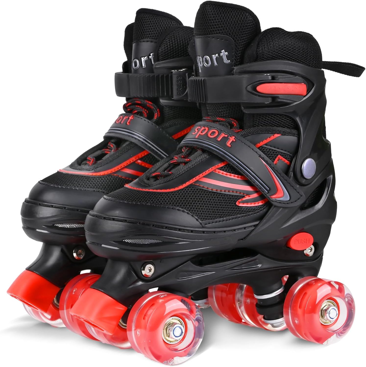 Adjustable Roller Skates for Kids with Light Up Wheels