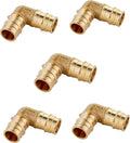 EFIELD Pex A Expansion Full Flow Brass Elbow 1in Pack of 5 - Durable