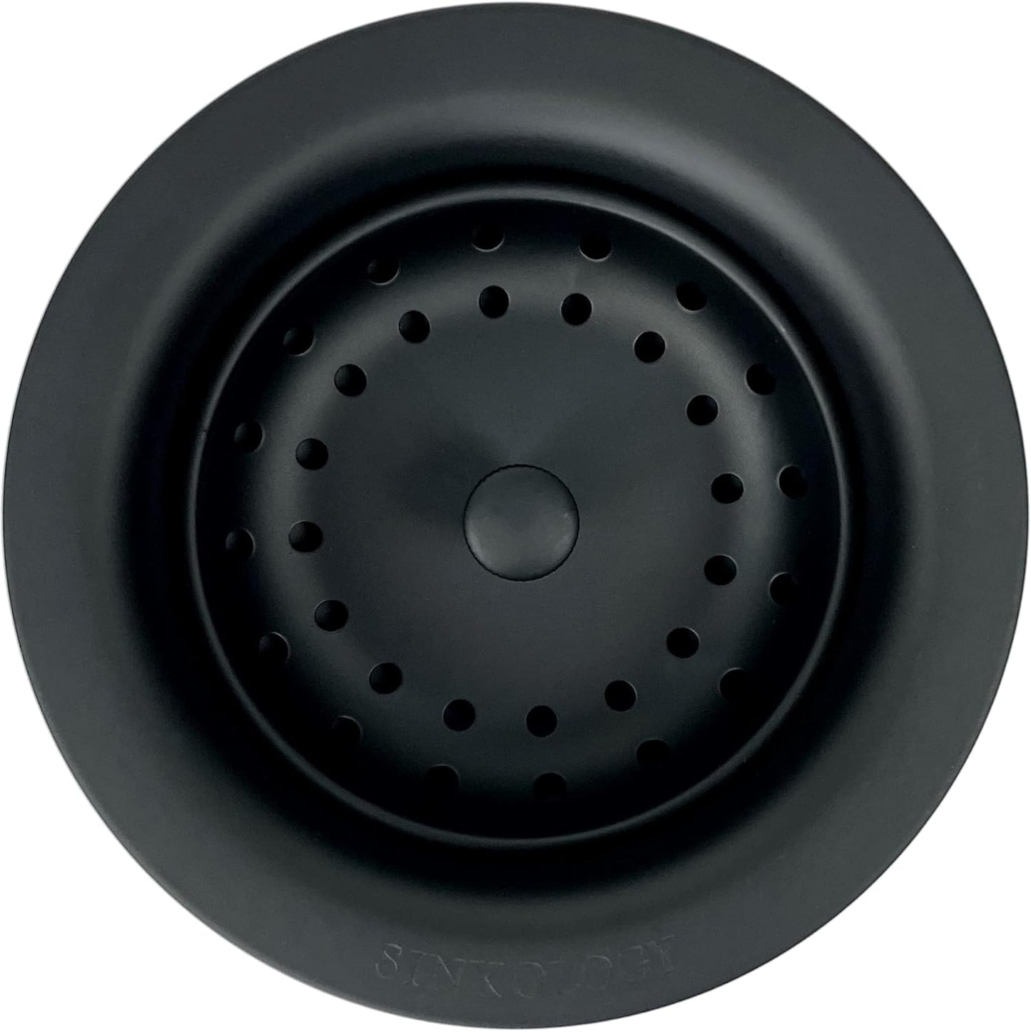 SinkSense 3.5in Basket Strainer Drain in Matte Black Finish