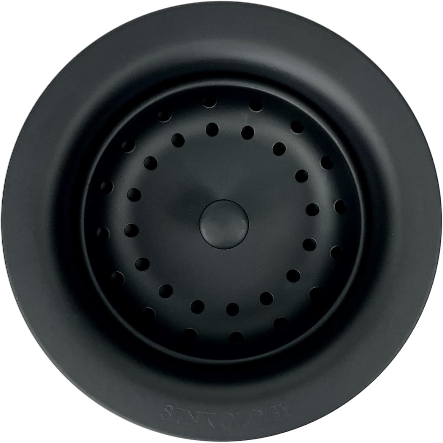 SinkSense 3.5in Basket Strainer Drain in Matte Black Finish