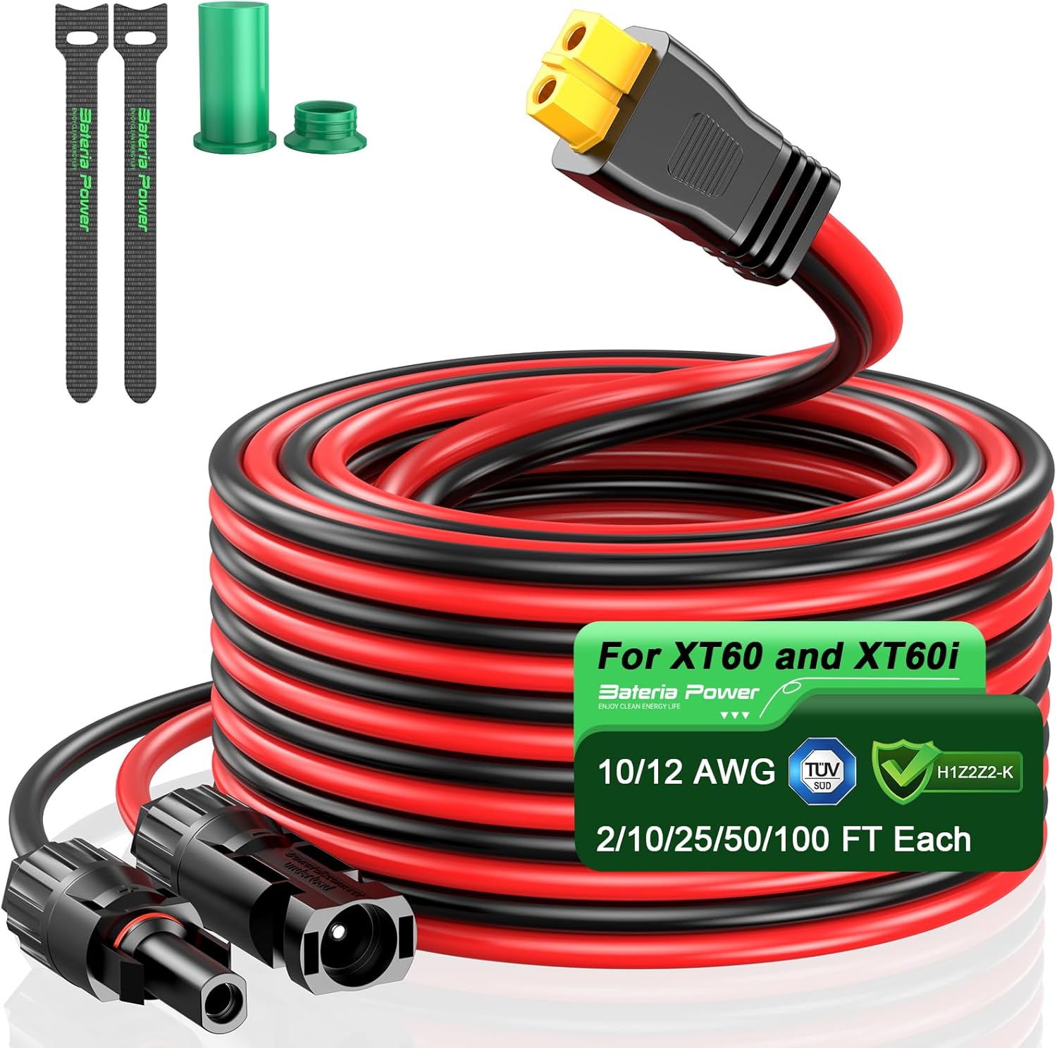 Solar to XT60 Charge Extension Cable for Off-Grid Power Needs