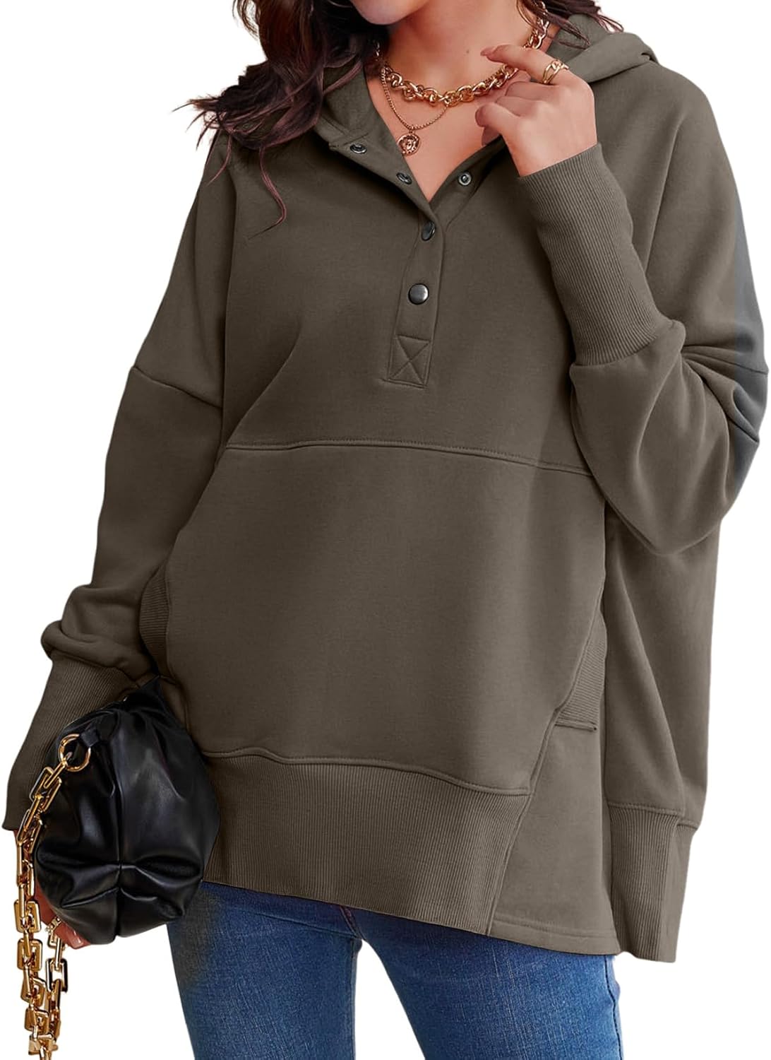 AlvaQ Womens Oversized Sweatshirts for Cozy Winter Style