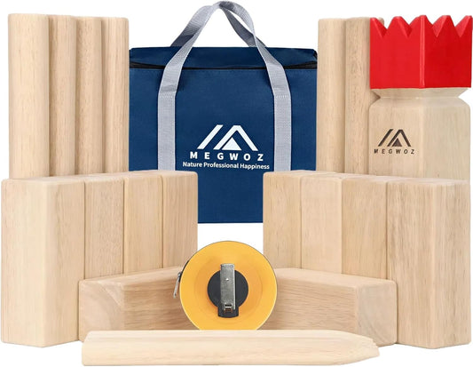 Kubb Yard Game Outdoor Toss Game for Adults with Carrying Case