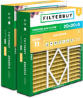 Filterbuy 20x20x5 Air Filter MERV 11 - Superior Pet & Allergy Defense