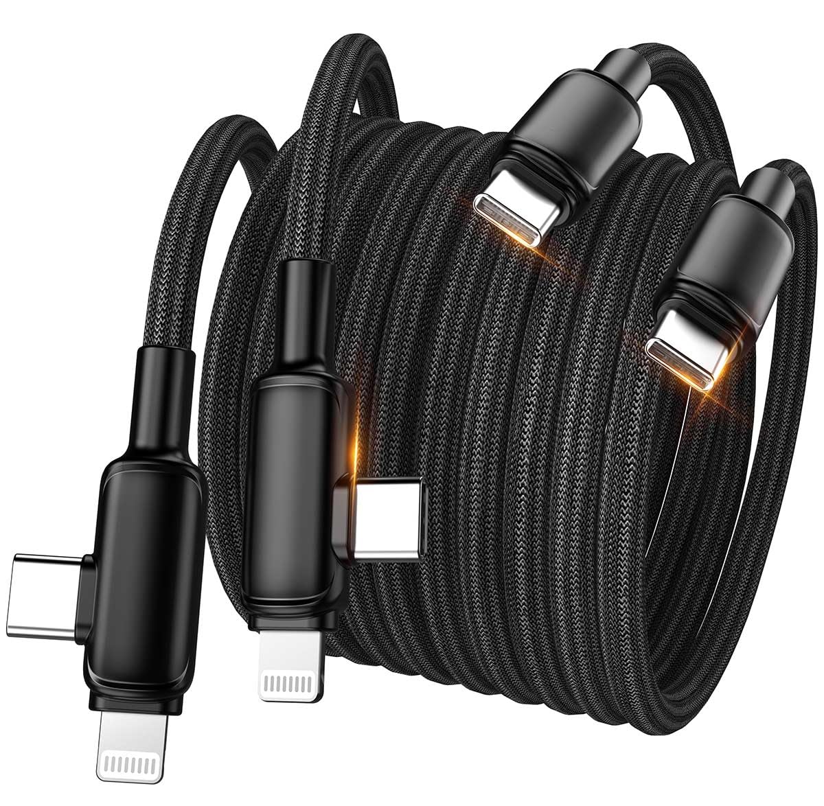 Fast Charging 2-in-1 USB C Cable Set