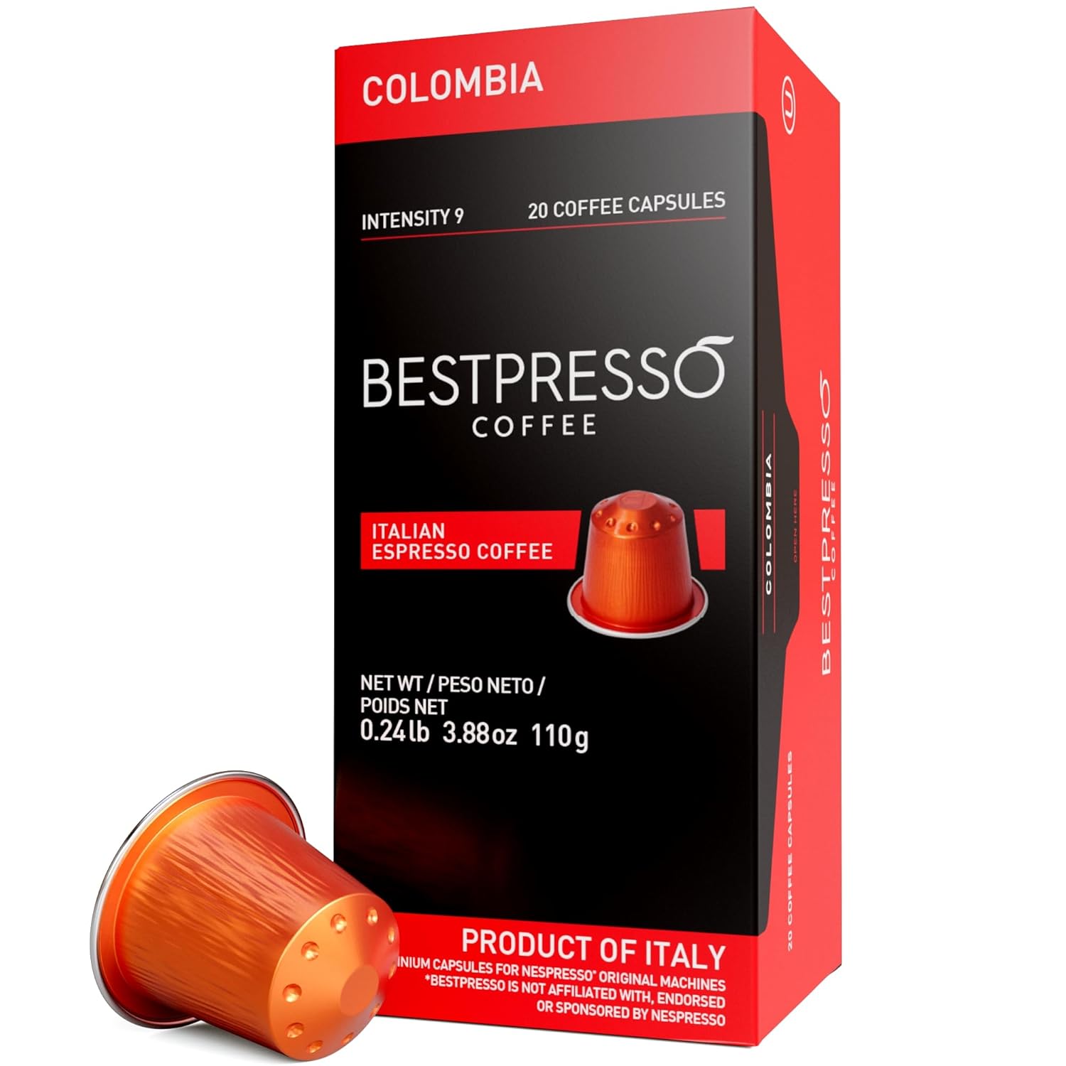 Bestpresso Coffee Pods for Nespresso Original Machines - 120 Count