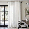 Linen Blend Curtain 120 in Extra Long Panel - Light Filtering Patio