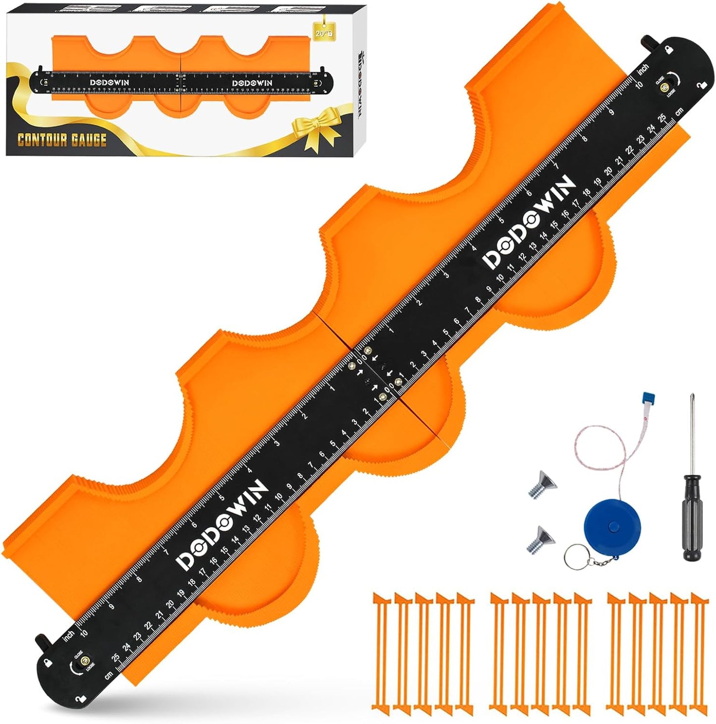DODOWIN Connectable Contour Gauge 20inch for Woodworking Gifts