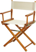 Casual Home 18in Director's Chair with Honey Oak Frame