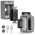 ELEGRP Outdoor GFCI Outlet with In Use Cover for Safety