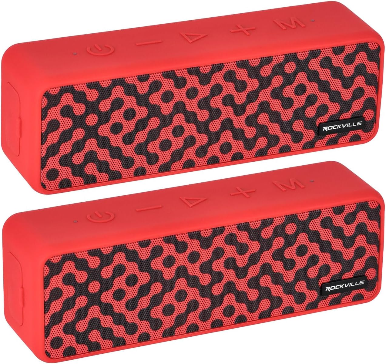 Faze Red Portable Bluetooth Speakers with TWS Wireless Linking