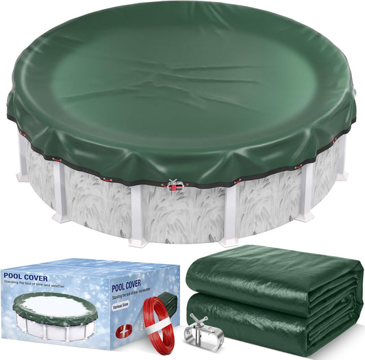 24FT Round Winter Pool Cover for Above Ground Pool Protection