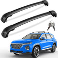 220lbs Lockable Aluminum Roof Rack Crossbars for Hyundai Santa Fe