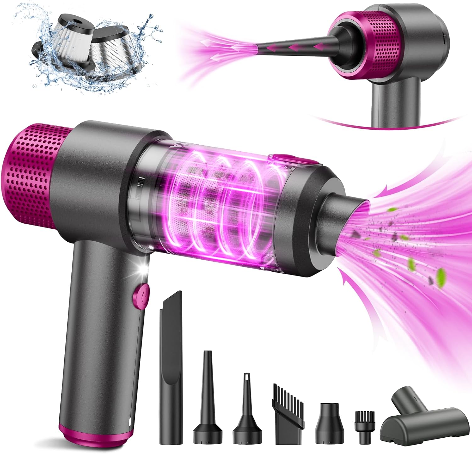 EYYA Handheld Cordless Car Vacuum Cleaner with 15000PA Power