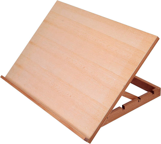 Falling in Art Large 5-Position Wood Drafting Table Easel