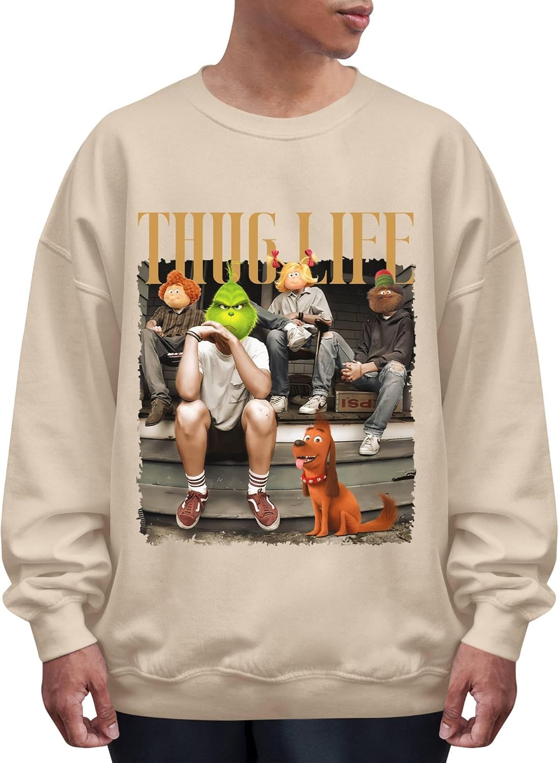 Cozy Christmas Sweatshirt - Thug Life Xmas Vibes