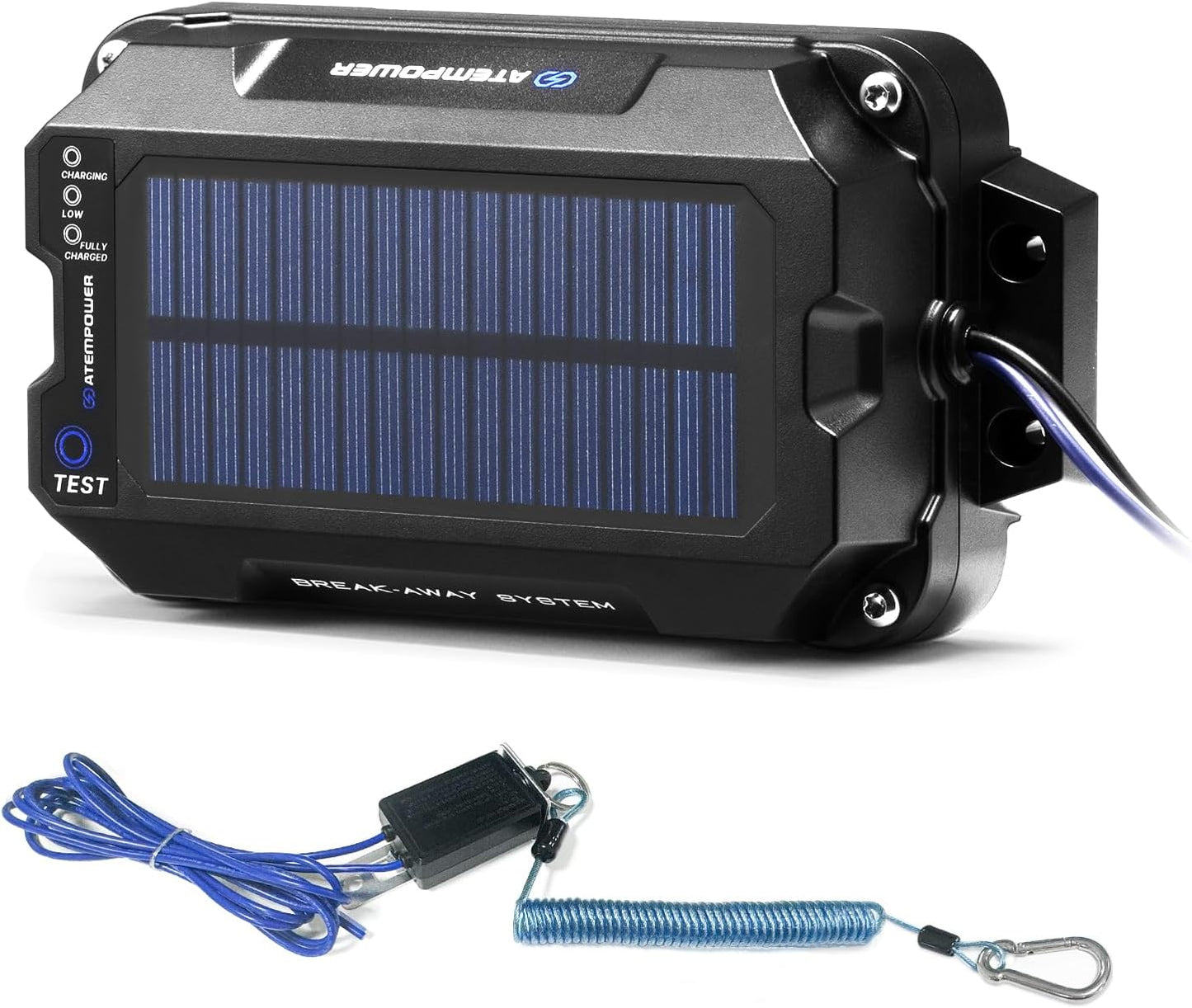 ATEM POWER Trailer Brake Controller Kit with Solar Panel