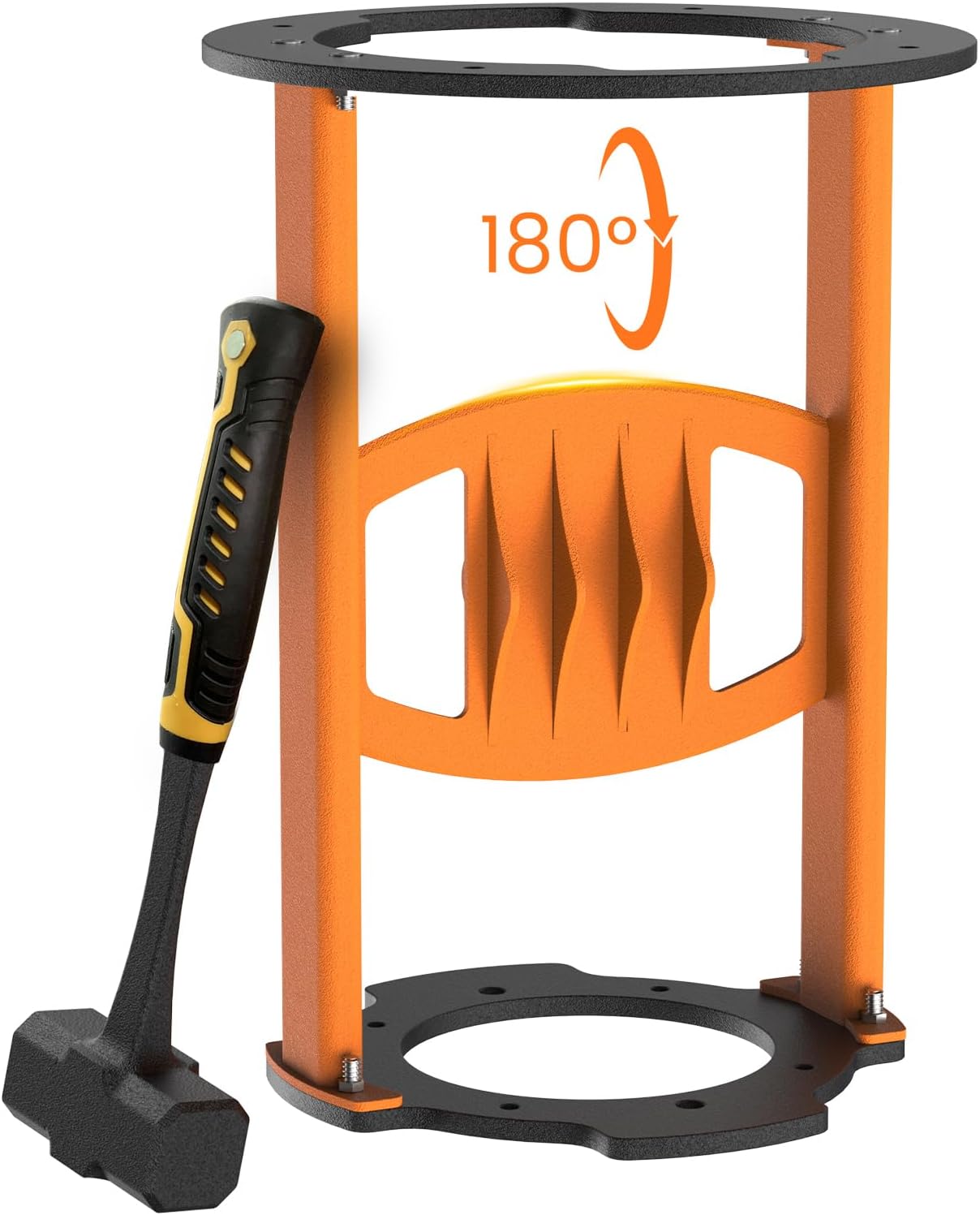 Log Wood Splitter with Cast Steel Double-Blade for Firewood