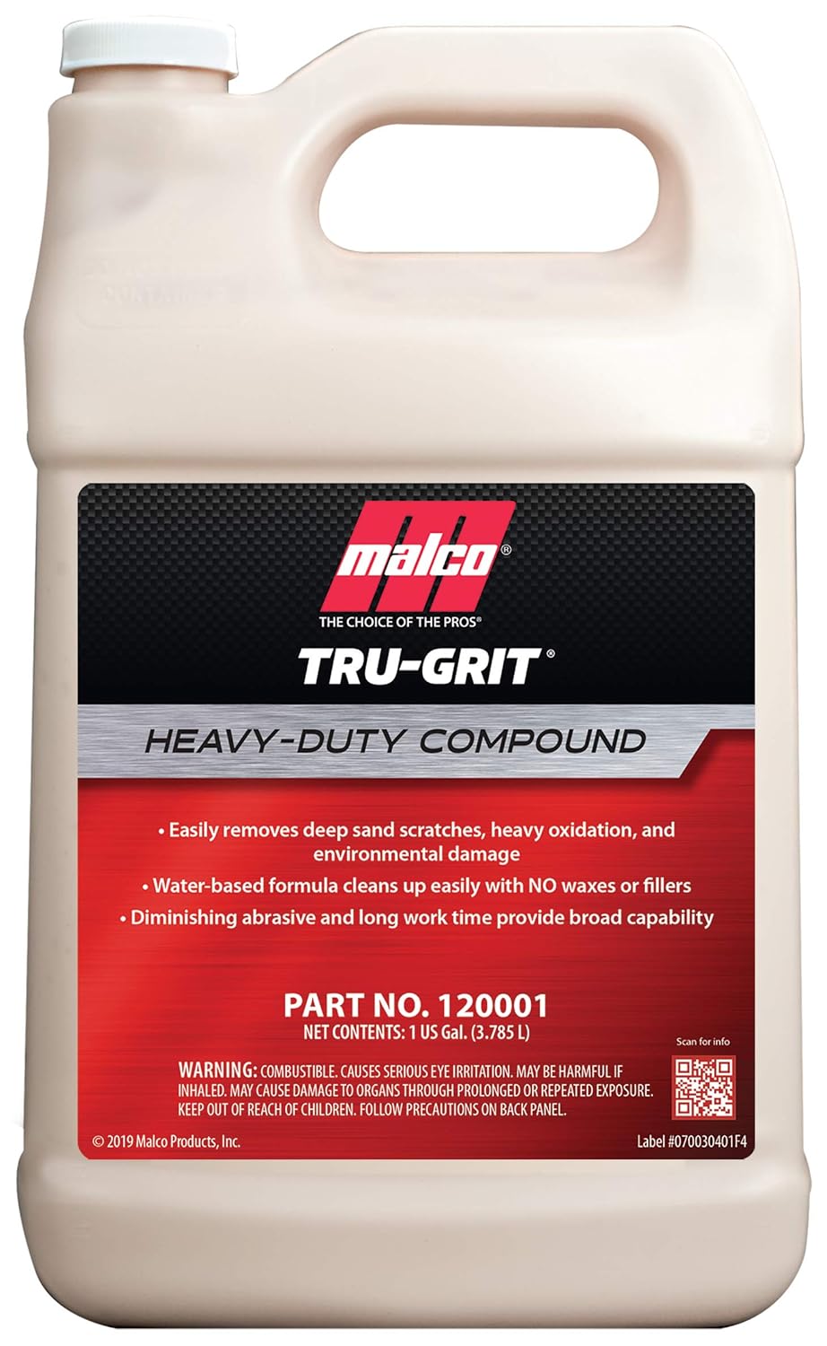 Malco Tru Grit Heavy Duty Buffing Compound for Car Detailing