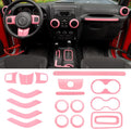 18PCS Interior Trim Kit for Jeep Wrangler JK JKU 2011-2018 - Pink