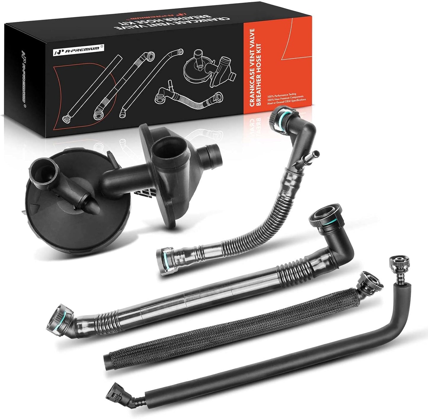 A-Premium Crankcase Vent Valve Breather Hose Kit for BMW Models