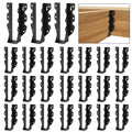 24 Pcs 2x8 Joist Hanger Face Mount - Black Steel Joist Brackets