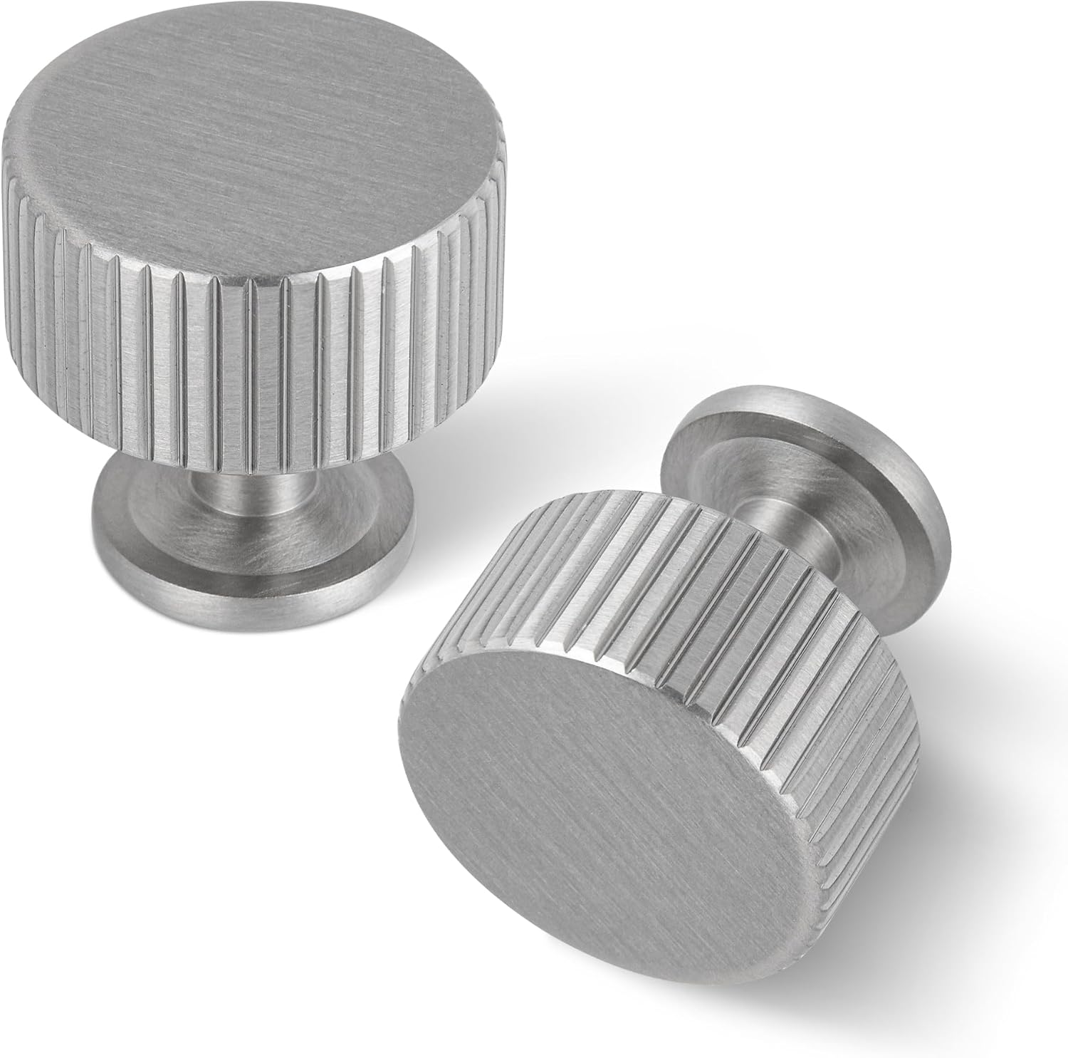 6 Pack Satin Nickel Cabinet Knobs for Modern Kitchen Hardware