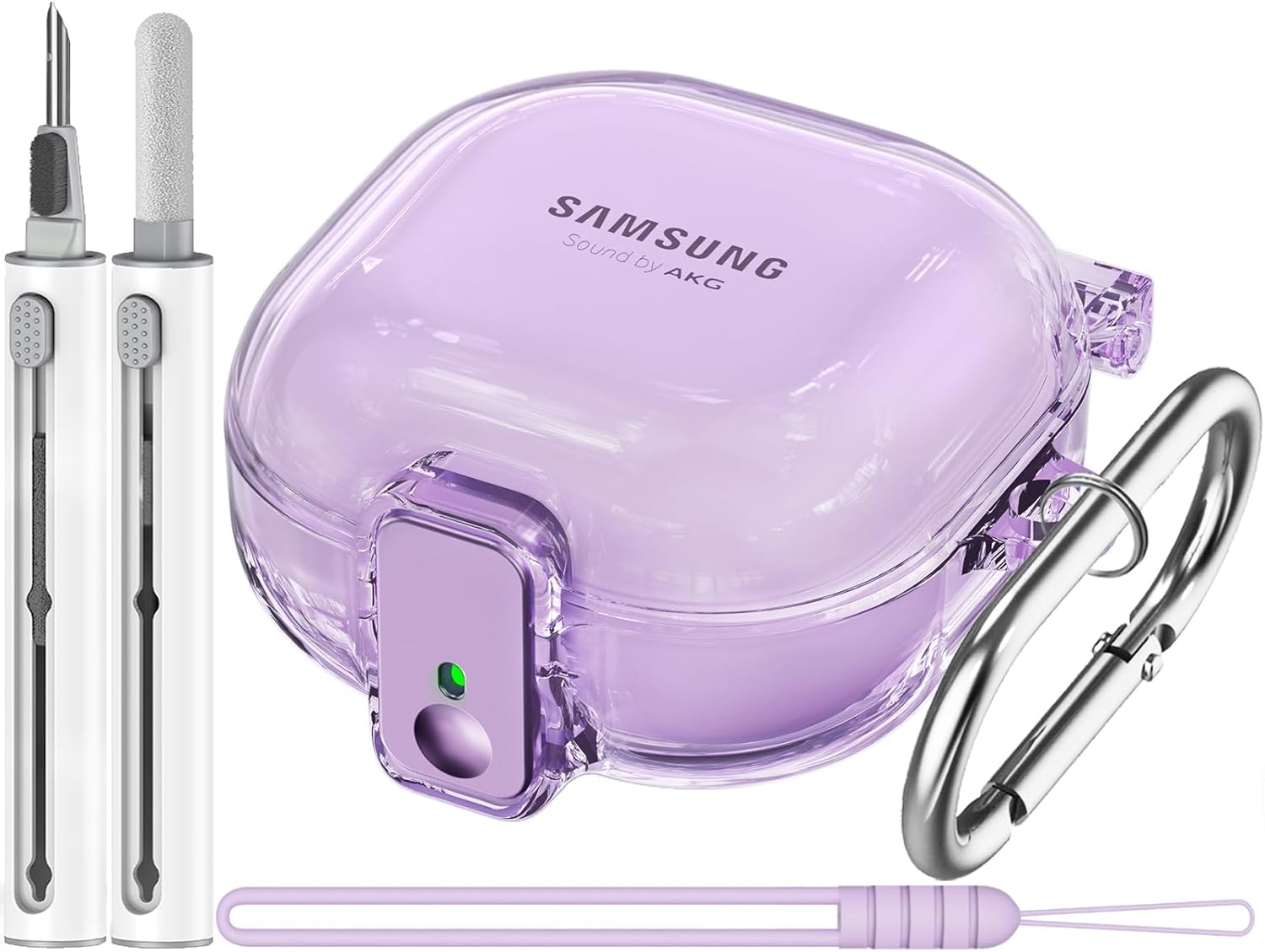 Inesore Purple Case w/ Safety Lock for Galaxy Buds
